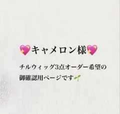 11/23 キャメロン様御確認用★