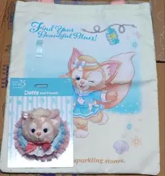 リーナベル トートバッグ ぬいぐるみクリップ クリアバッグ 3点セット 
