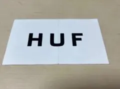 【即日発送】huf ステッカー　ホワイト　白のサムネイル