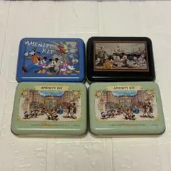 東京ディズニーホテル アメニティキット 缶ケース 4個セット③のサムネイル