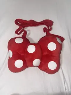 Disney ミニー　ショルダーバッグ　リボン　ポシェット　赤　ディズニー