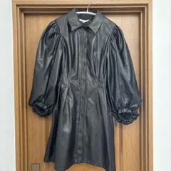 MOUSSY♡マウジー♡レザー♡ワンピース♡黒