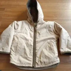 キッズ フード付きジャケット ベージュ