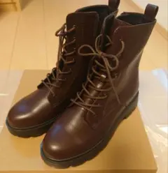ORiental TRaffic 24秋新作レースアップ厚底ブーツ/ブラウン/M