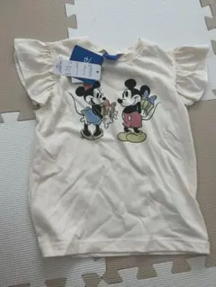 しまむら バースデイ ディズニー ミッキー ミニー Tシャツ フリル 110