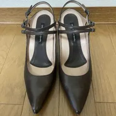 ☆未使用品☆RABOKIGOSHI works バックストラップ パンプス 黒 - メルカリ