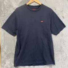 L1142】 supreme ワンポイントロゴTシャツ サイズM ネイビー - メルカリ