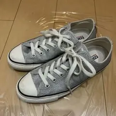 CONVERSE グリッター シルバー スニーカー