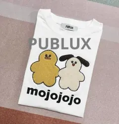 PUBLUX　mojojojoバック相良刺繍アートTEE（オフホワイト）のサムネイル