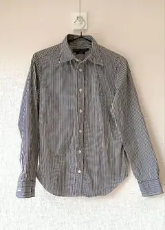 美品♪希少！ラルフローレン　ストライプシャツ　袖ロゴ