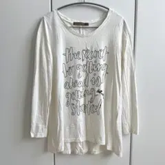 LOSICARIE ロシカリエ 英字ロゴ 長袖Tシャツ ロンT 白 サイズ2のサムネイル