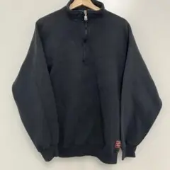 RUSSELL ATHLETIC ブラック ハーフジップスウェット アメリカ製