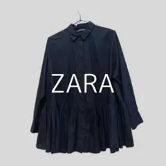 ZARA ギャザー切り替えチュニックブラウス