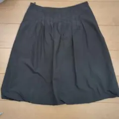 COMME CA ISM 黒 L フレアスカート