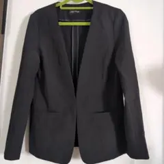 Add Rouge ノーカラージャケット ブラック Mサイズ