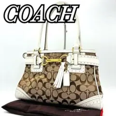 美品✨ 00s Y2K COACH Hamptons Satchel White - メルカリ