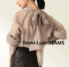 美品】Demi-Luxe BEAMS 定価2万 シアーリボンブラウス 36 - メルカリ