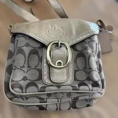 美品 COACH シグネチャー ソーホー ショルダーバッグ レザー