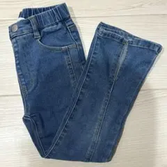 デニムブルー フレアパンツ 120cm