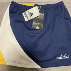 デッドストック Adidas 2004年製 万国旗タグ ロゴ刺繍スカート 150
