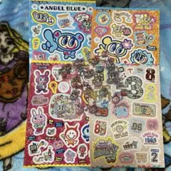 ナルミヤキャラクターズ キラキラシールブック エンジェルブルーうるちゅるポップ