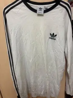 adidas トレフォイル 長袖Tシャツ ホワイト XL