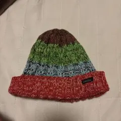 デニムダンガリー　キッズ　ニット帽　サイズS