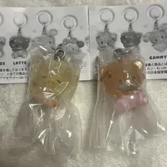 mikko characters めじるしアクセサリー2 ラテ　パフ セット