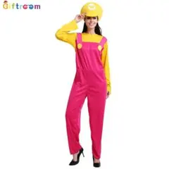 マリオ風　ハロウィン コスプレ衣装 大人用 コスプレ イベンド変装 変身のサムネイル