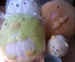 すみっコぐらし ぬいぐるみ小物入れ ねこ ダイカットクッション セット