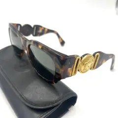 美品 Versace ヴェルサーチ サングラス MOD413 メデューサ べっ甲