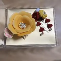 花モチーフ 髪飾り かんざし