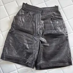 CULLNI クルニ フェイク レザー ナイロン ベルト ショート パンツ