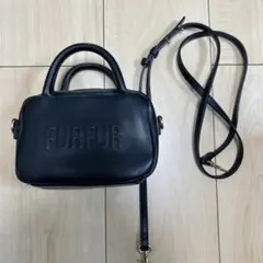 FURFUR ツイードロゴトートバッグ ブラック - メルカリ