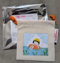 りぼん70周年　3COINSコラボ　ちびまる子ちゃん　巾着