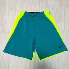 NIKE ナイキ DRI-FIT ハーフパンツ グリーン/イエロー S