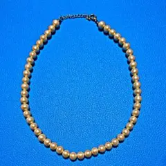 日本製 コットンパール ショートネックレス