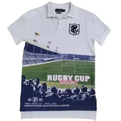 【希少】ポロ ラルフローレン ポロシャツ ラガーシャツ ラグビーウェア ワッペン