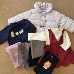80cm 子供服 8点 まとめ売り 秋冬 プティマイン 無印良品 西松屋 女の子