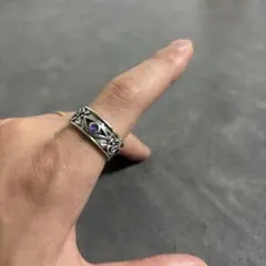 アイモチーフ ローズ彫金 オープンリング