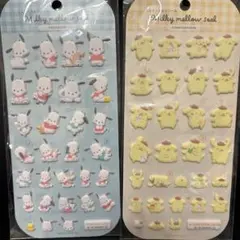 《正規品》ポムポムプリン、ポチャッコふわふわシール