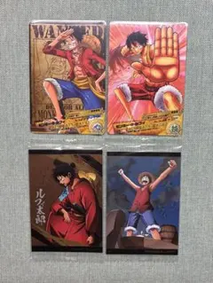 ワンピースカード レッドコミパラ ルフィ サボ エース 展示用 - メルカリ