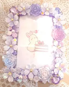 ホイップデコ【お花畑　紫色2　B8】