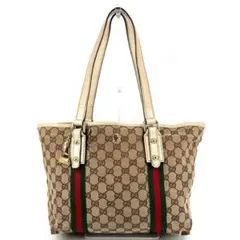 Gucci グッチ ミニトートバッグ GG柄 シェリーライン キャンバス