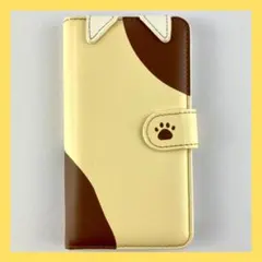 新品 iPhoneXS iPhoneX いぬ型 手帳型 スマホケース ブチ
