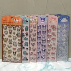⑤キャンドゥ　サンリオ ぷくっとシール 6種類 　Can★do
