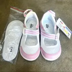 新品未使用　IFME 上履き 17.0cm ホワイト/ピンク
