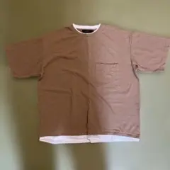 RAGEBLUE レイヤードTシャツ ブラウン M