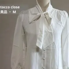 tocco closet トッコクローゼット ボウタイブラウス ホワイト リボンのサムネイル
