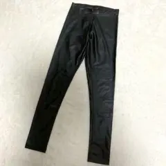 ZARA フェイクレザー レギンスパンツ 13〜14歳 ブラック
